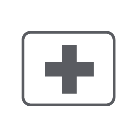 line drawing of first aid kit
