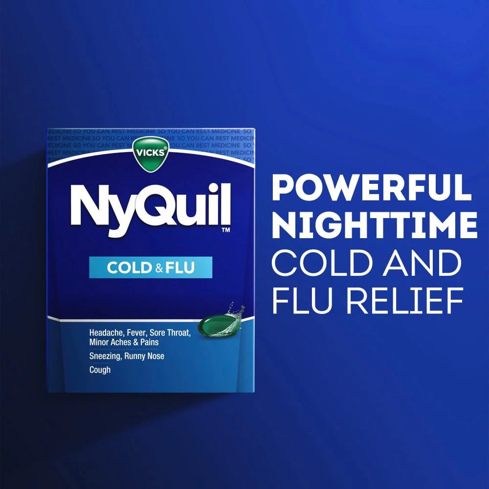 NYQUIL, LIQ CAP VICKS COLD & FLU - 24 Liquicaps