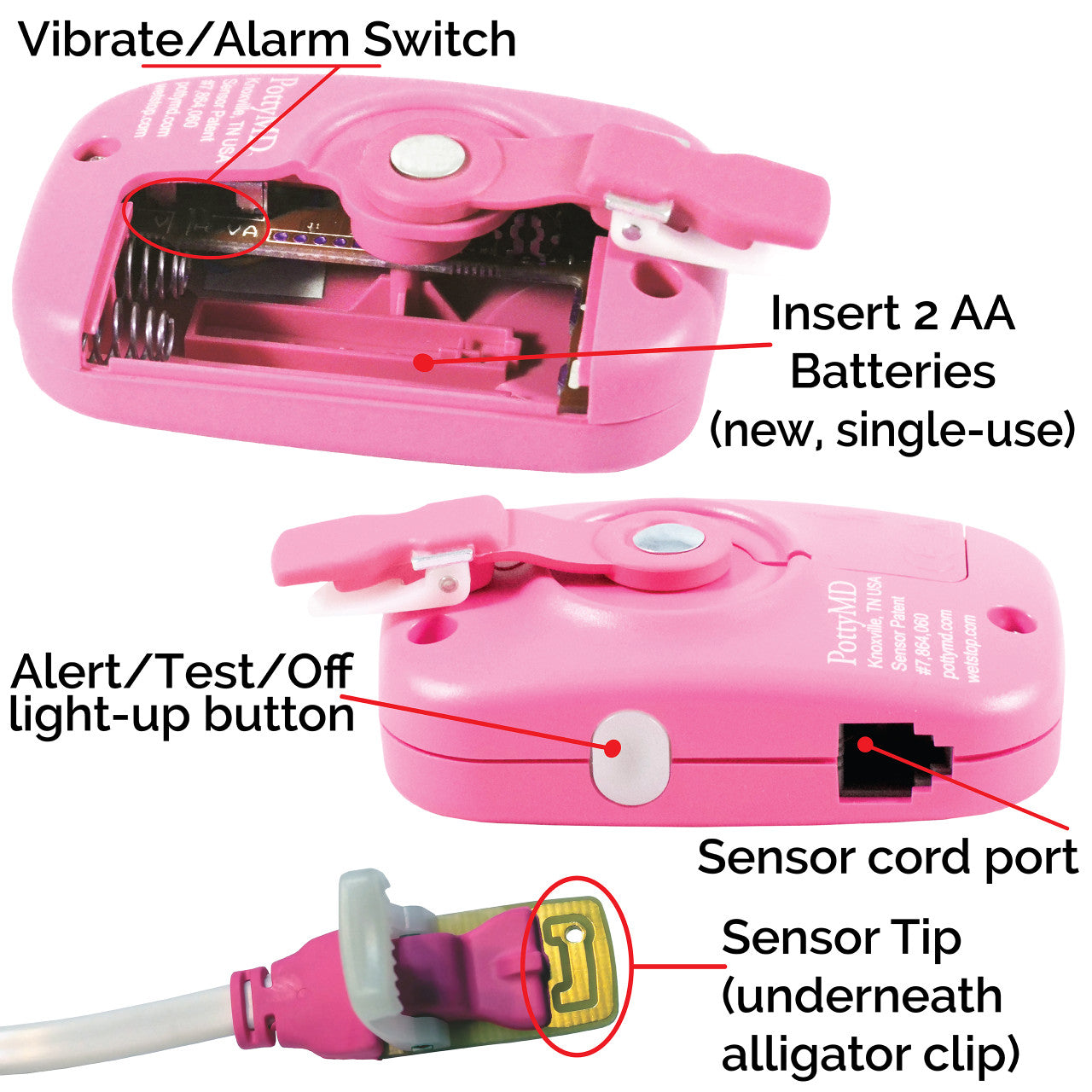Wet-Stop 3+ Bedwetting Alarm