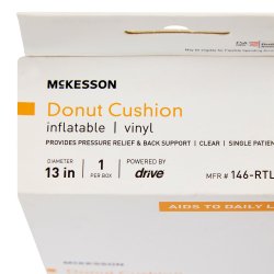 CUSHION, RING INFLTBL VINYL CLR 13"X3" 300LB CAP 6EA/CS