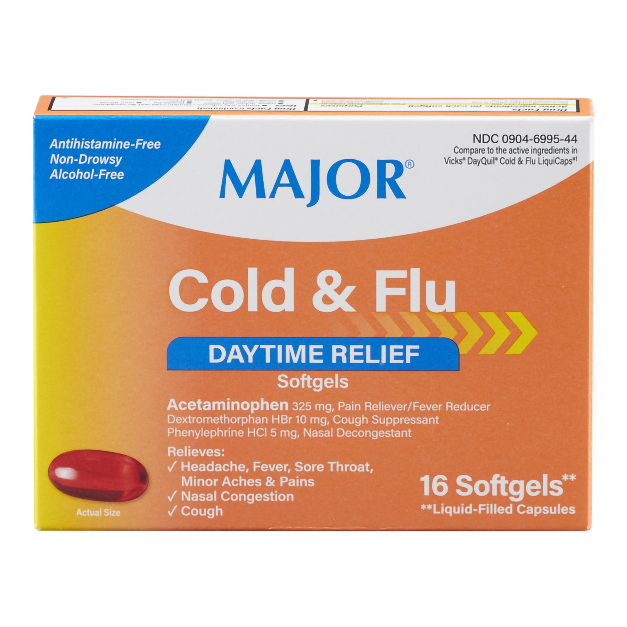 Cold and Sinus Relief 10 mg - 5 mg - 325 mg Strength Softgel 16 per Box