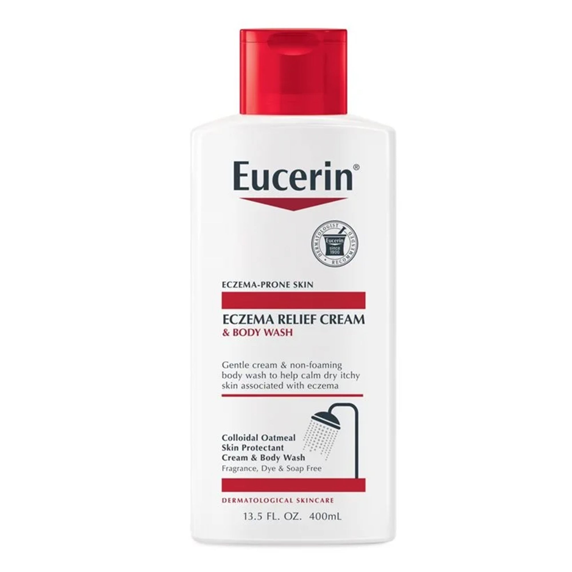 Body Wash Eucerin® Eczema Relief Cream 13.5 oz. Bottle Unscented