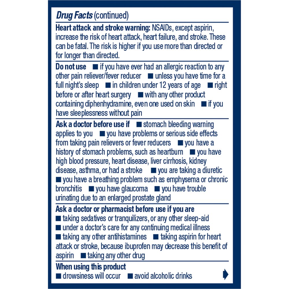 Advil PM - Nighttime Sleep Aid - 20 Coated Caplets