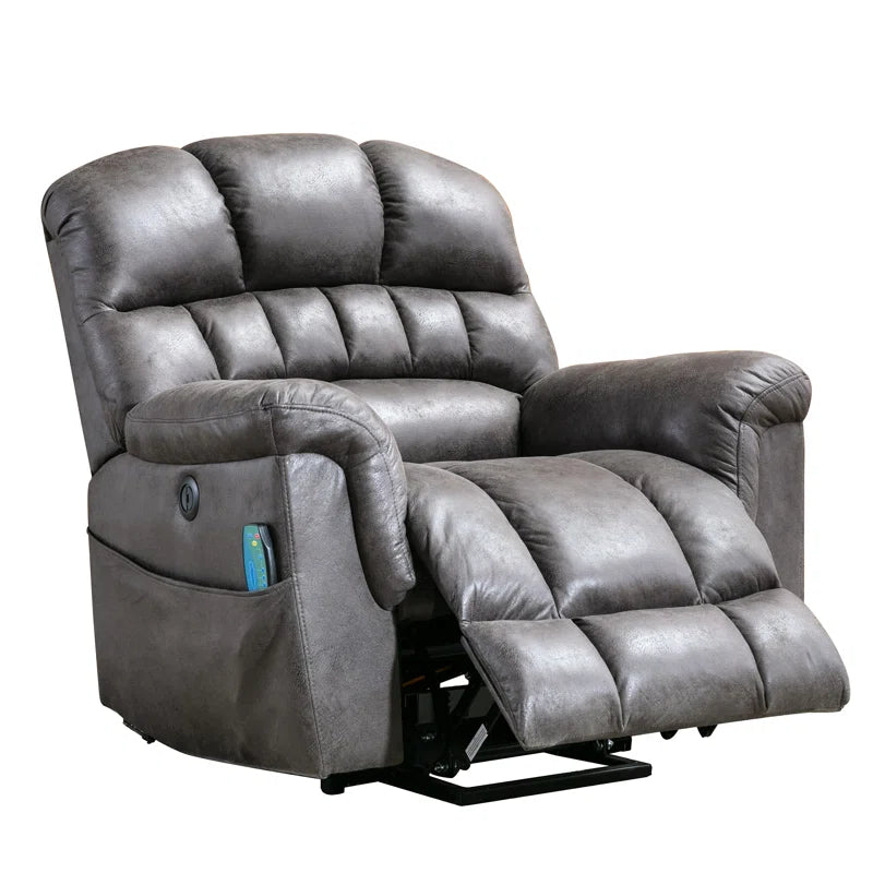 41.3'' Wide Extra Large Power Lift Recliner Chair with Soothing Heat & Massage – Plush Comfort for Total Relaxation