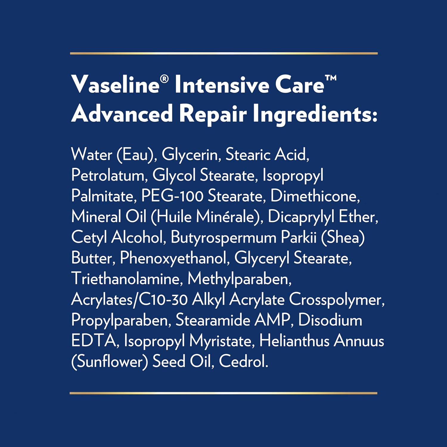 Vaseline Intensive Care Unscented Advanced Repair Body Lotion