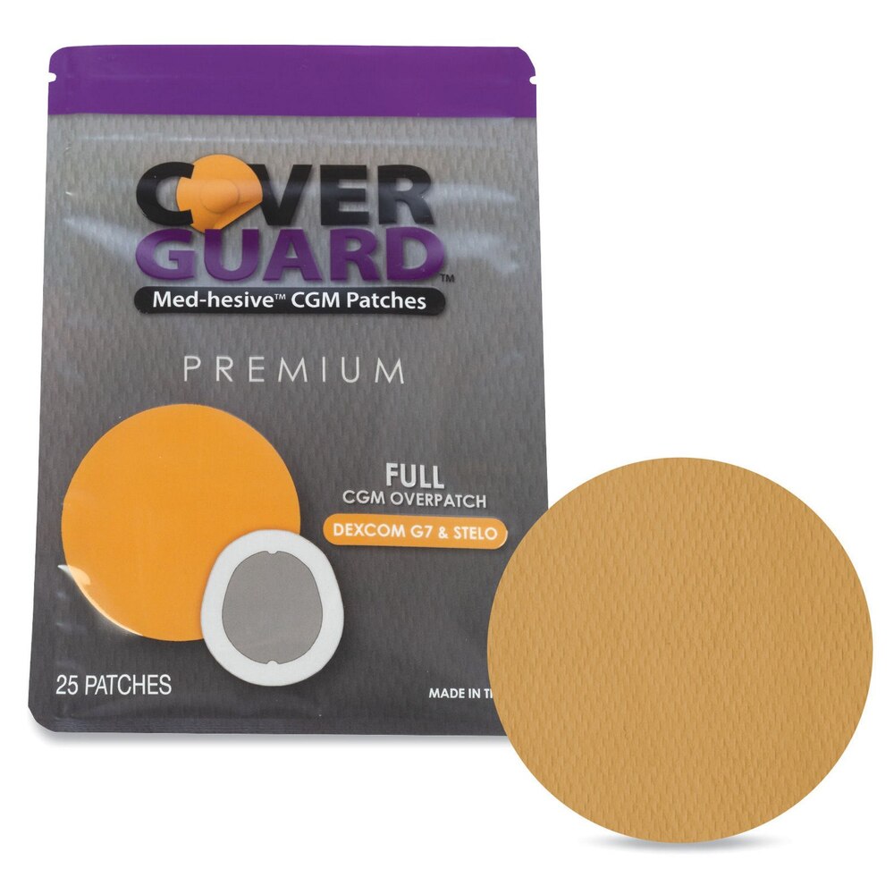 CoverGuard CGM Patch, Dexcom G7, Full, 25 ct, Tan