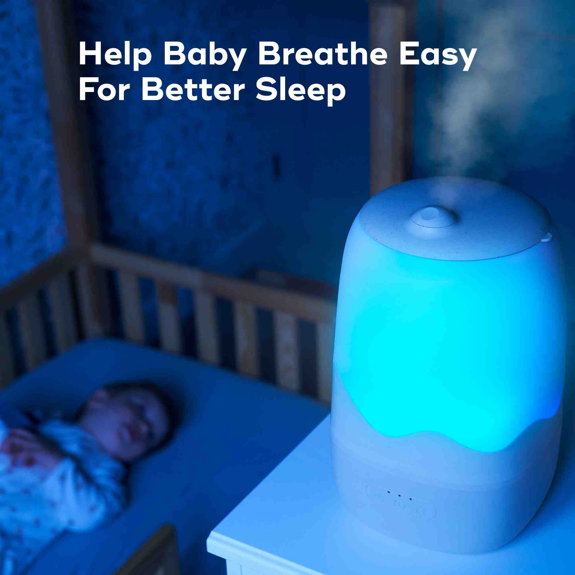 Wave 3-in-1 Cool Mist Baby & Toddler Humidifier – Diffuser & Nightlight
