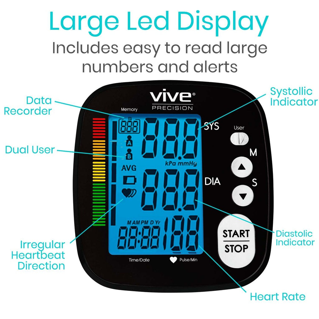 Vive Blood Pressure Monitor Black