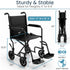 Core Transport Wheelchair (17"-19", 250 lbs)