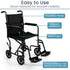 Core Transport Wheelchair (17"-19", 250 lbs)