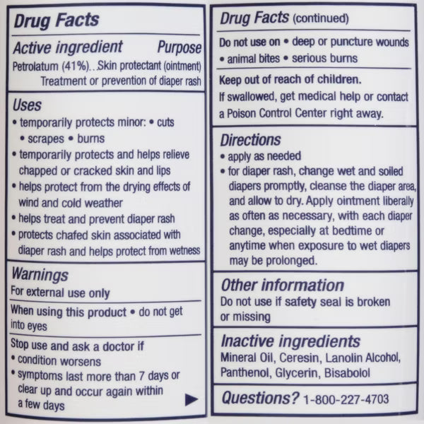 Aquaphor Healing Ointment - Baby - Advanced Therapy - 7  Oz.