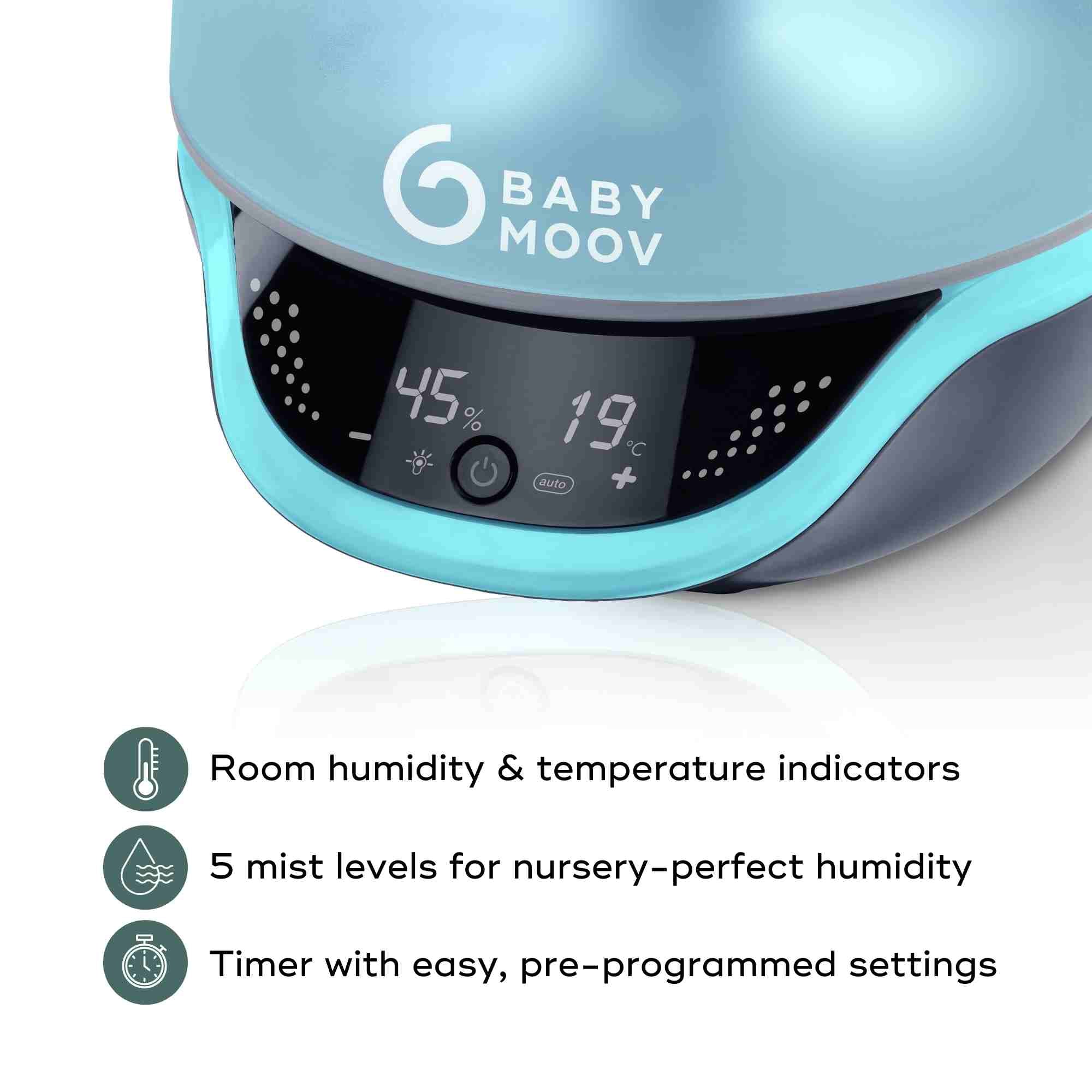 Hygro+ Cool Mist Baby Humidifier – 3-in-1 with Diffuser & Nightlight