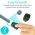 Replacement Cane Tip Grey (2 Pack)