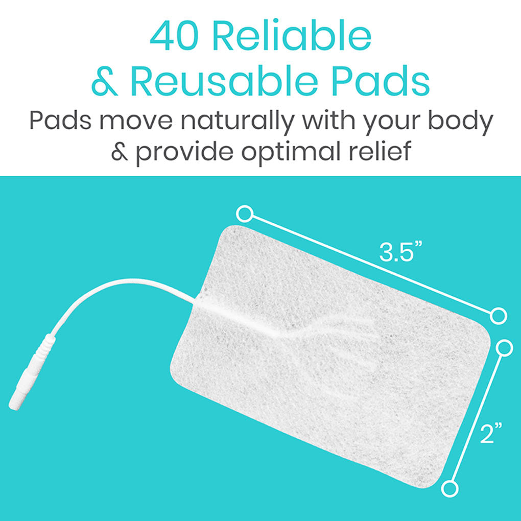 Tens Unit Replacement Pads 2x4 - 4 pack