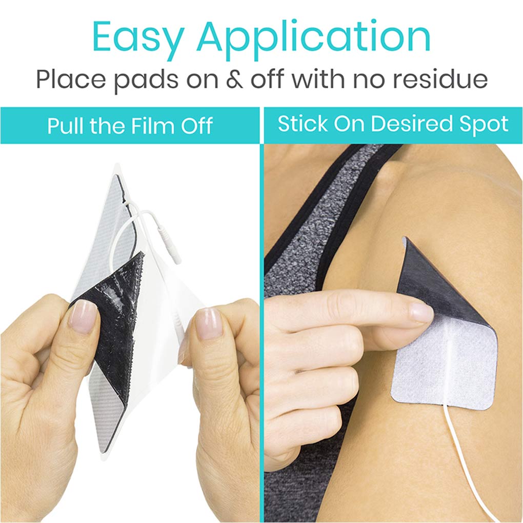 Tens Unit Replacement Pads 2x4 - 4 pack
