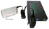 Portable outlet with power adapter connected to a ResMed AirMini CPAP machine on a white background