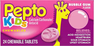 Antacid Children's Pepto® 400 mg Strength Chewable Tablet 24 per Box