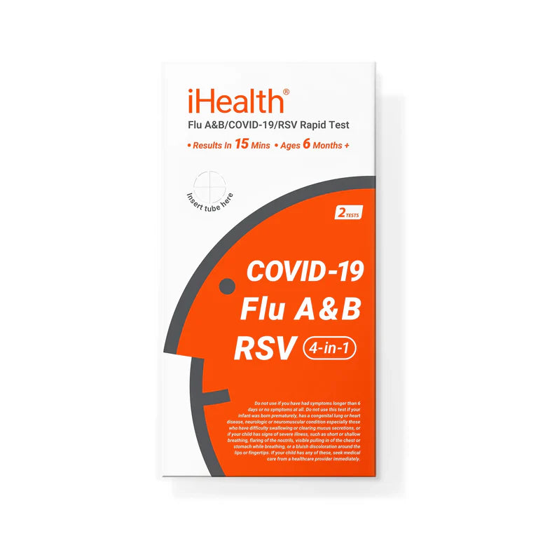 iHealth Flu A/Flu B/COVID-19/RSV 4-in-1 Rapid Test