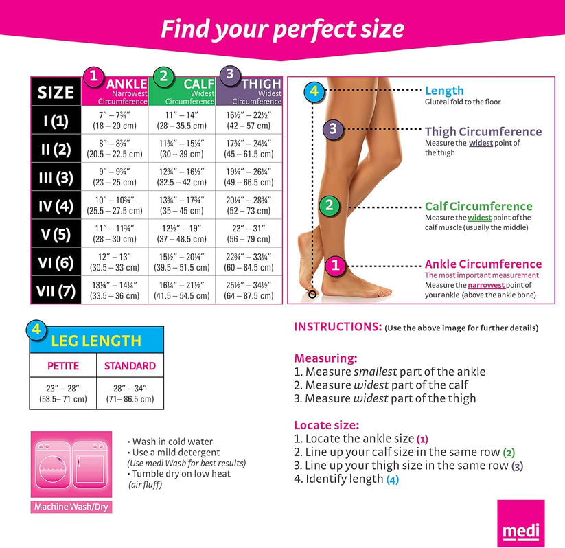 Mediven Comfort 15-20 mmHg Thigh Beaded Silicone standard closed toe Natural