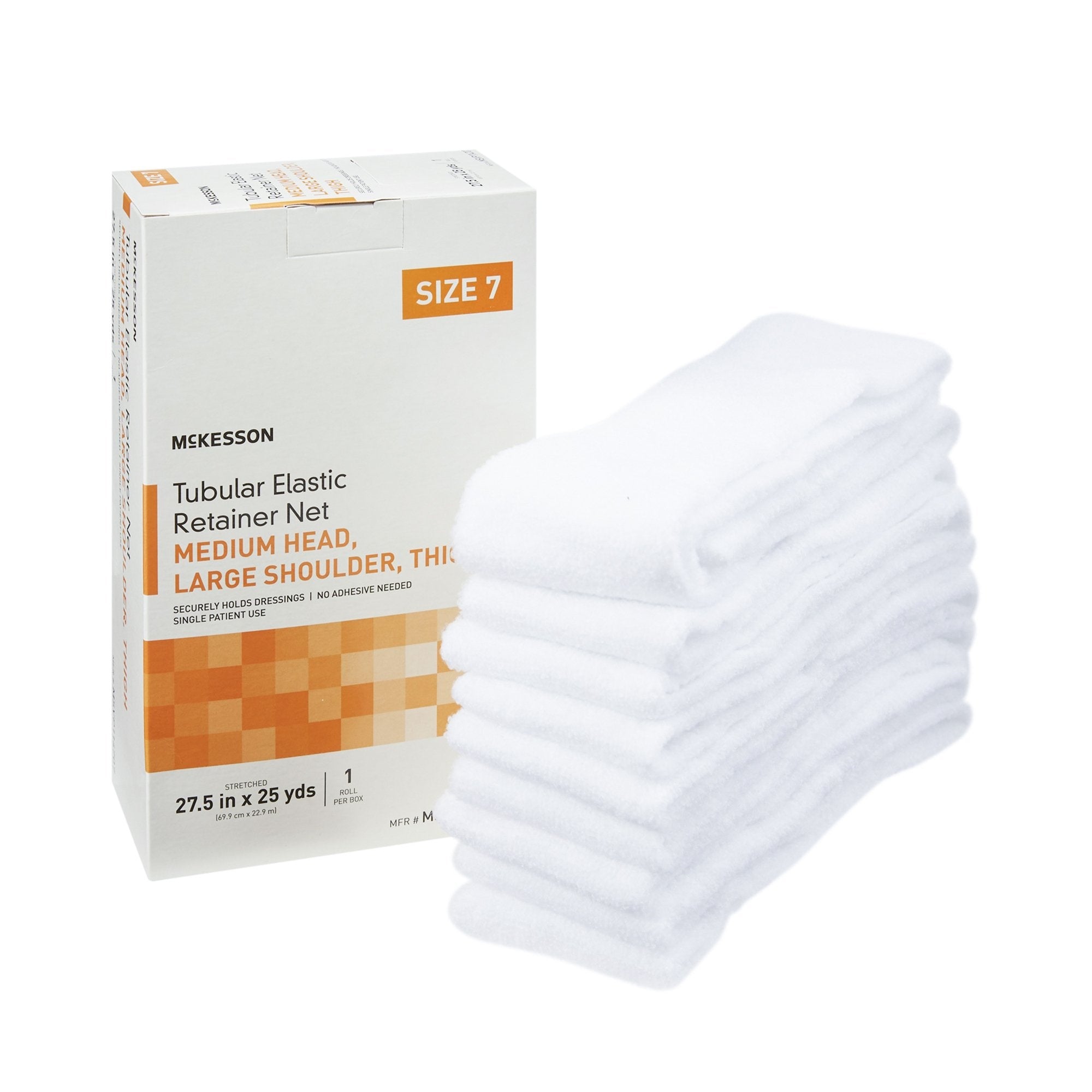 Tubular Elastic Retainer Net - Medium Head,Large Shoulder,Thigh - Size 7 - 27.5" x 25yds