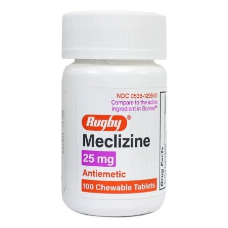 Nausea Relief Chewable 25 mg 100 ct